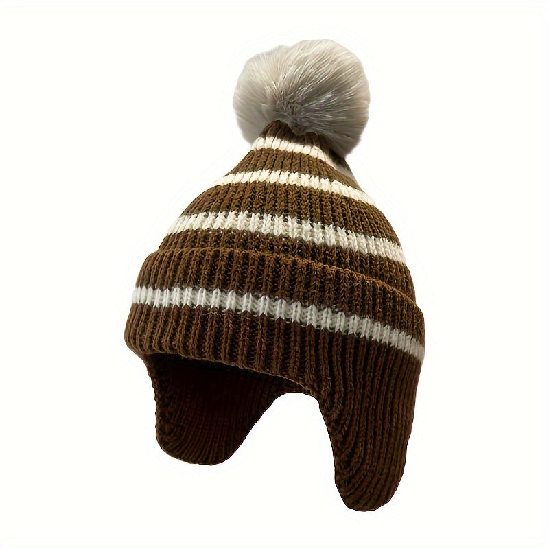 Children's Striped Warm Keeping Hat