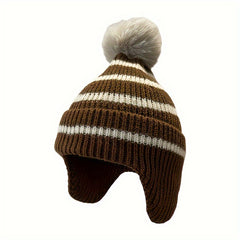 Children's Striped Warm Keeping Hat