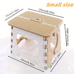 Portable Folding Stool Lightweight Compact Plastic Chair for Camping Fishing