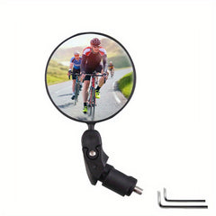 Bicycle Mirror Foldable HD Convex Mirror 360 Degree Rotatable Reflector