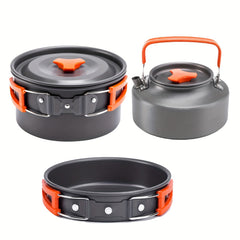 Aluminum Cooking Set with Storage Bag for Outdoor Camping