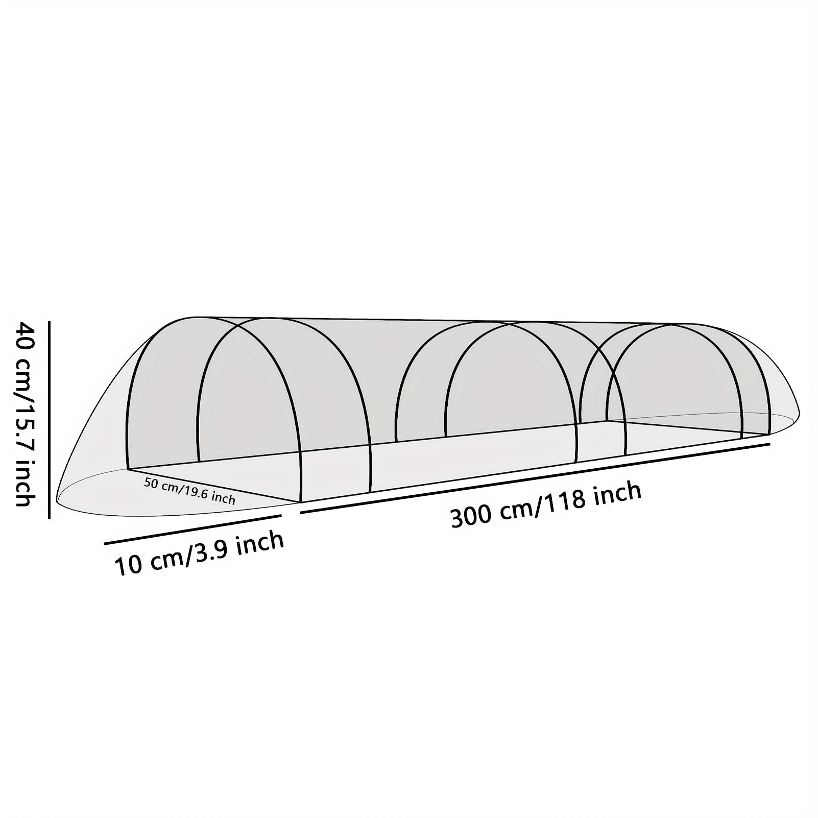 Garden Tunnel Metal Hood Green Warm House Polyester Covers Plants Herbs