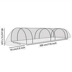 Garden Tunnel Metal Hood Green Warm House Polyester Covers Plants Herbs