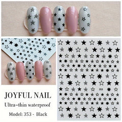 Lovely Star Stickers 3D Nails Art Self Adhesive Manicure Accessories