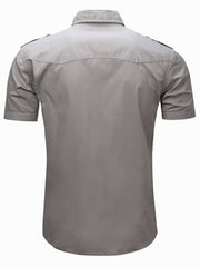 Men s Solid Casual Button Down Shirts - One Size Smaller