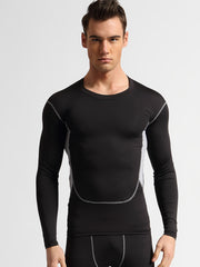 Men's Stylish Compression Shirt High Stretch Top For Outdoor Fitness