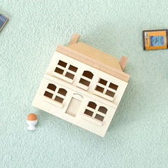 Dollhouse Furniture Natural Wood Pocket Villa Small House