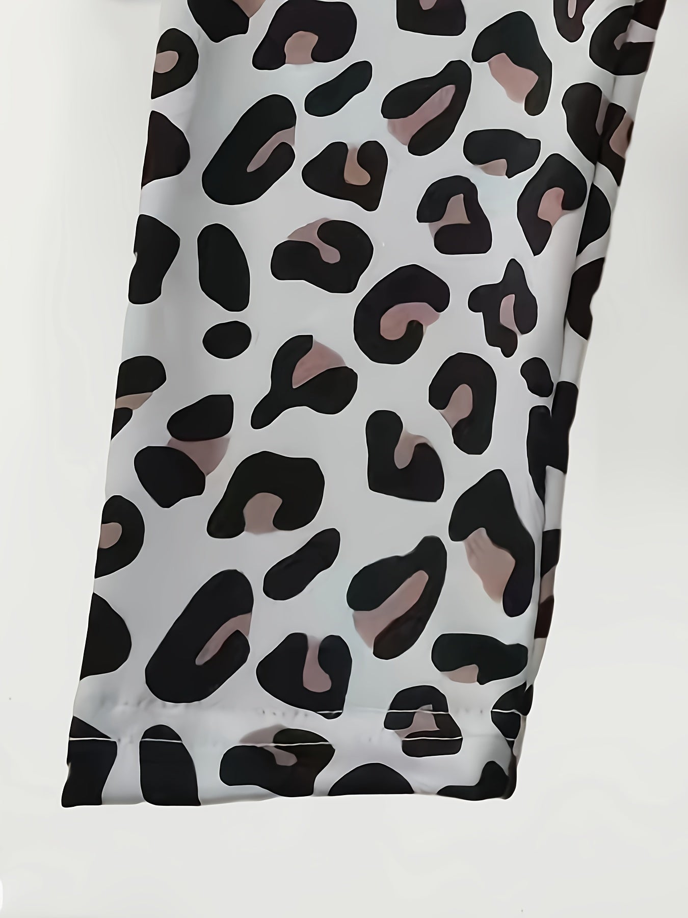 Girls Slim Leopard Print Leggings Comfy Activewear For Running Jogging