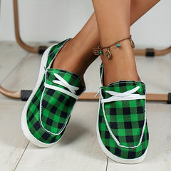 Women's Casual Canvas Shoes Lightweight Lace Up Outdoor Sneakers