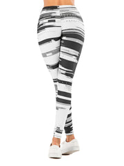 Sexy Streak Print Leggings High Waist Slim Leggings