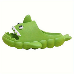 Baby Boys Cartoon Shark Open Toe Slippers Non Slip Lightweight Slippers