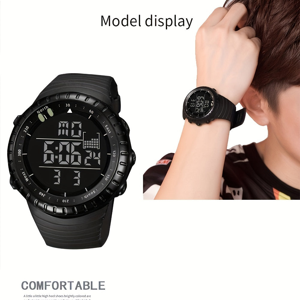 Outdoor Women's Digital Wrist Watch with Big Dial Font Display