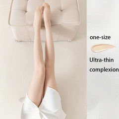 Ultra Thin Sheer Tights High Waist Footed Pantyhose Women's Stockings