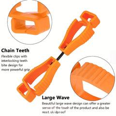 High Strength POM Plastic Safety Work Gloves Anti Lost Clip Buckle