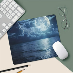 Moonlight Sand Mouse Pad Non slip Rubber Base for Computer Laptop