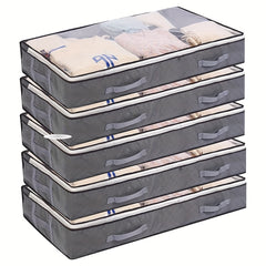 Large Capacity Zipper Storage Organizer Container Underbed B