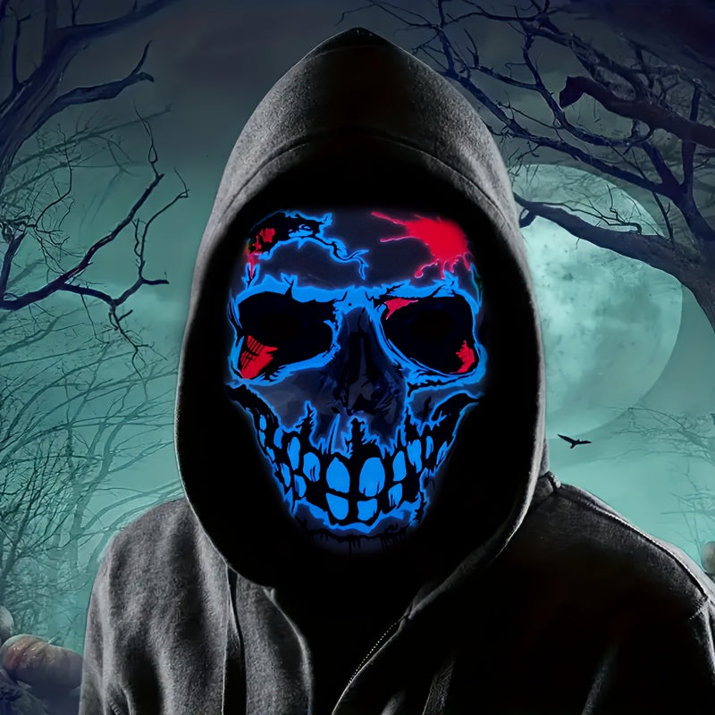 Halloween Luminous Mask Skull Head Mask Party Dating Bar Mask