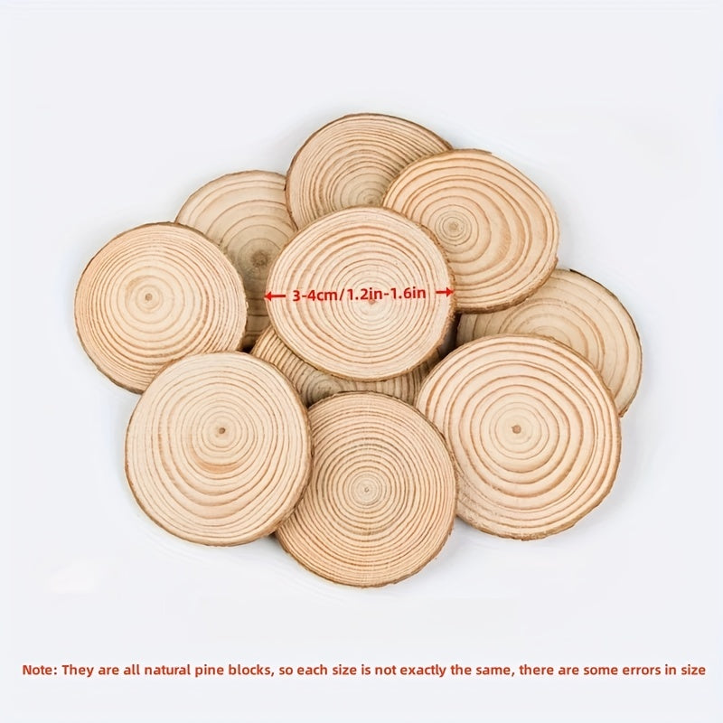 10pcs Large Wood Slices for Centerpieces Unfinished Wooden Ornaments Crafts