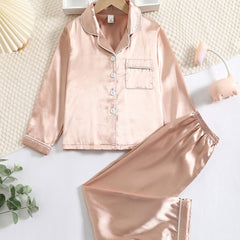 2pcs Girls Pajamas Homewear Set