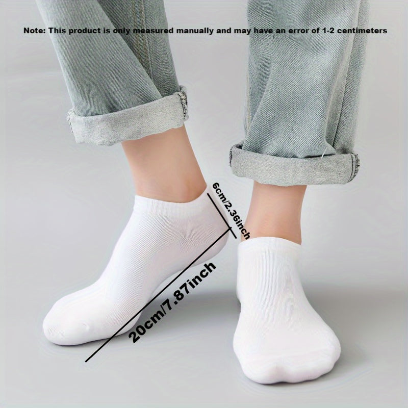 1pair 5pairs Ankle Socks Breathable Comfortable Soft Socks Spring Summer