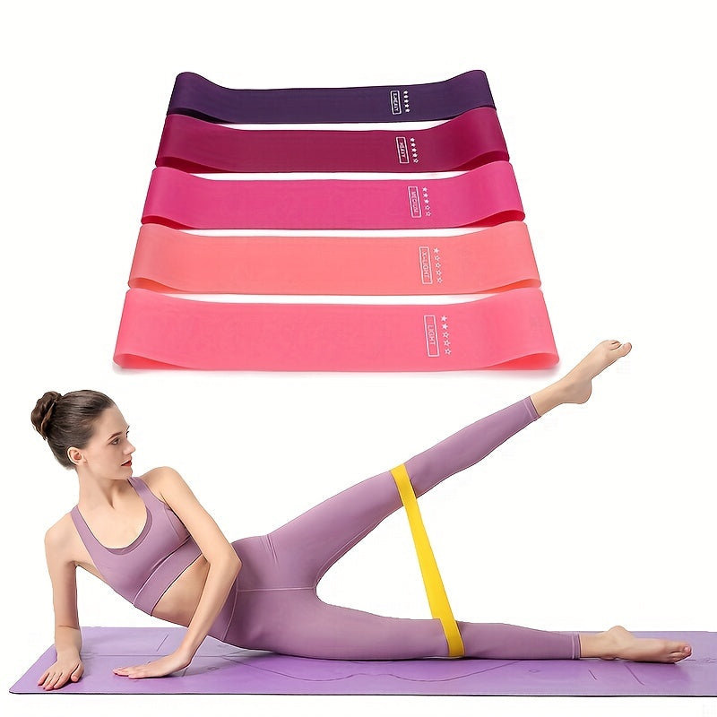 5pcs Portable Fitness Resistance Band for Thighs and Butt