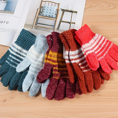 Winter Warm Knitted Gloves for Outdoor Travel