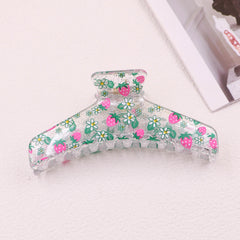Strawberry Flowers Hair Clips Plastic Hair Claws