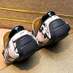Men's Camo Loafers PU Shoes Soft Sole