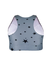Sports Bra Women's Plus Star Print Racer Back Breathable