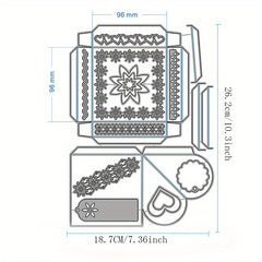 Metal Cutting Dies 3D Box With Multiple Layers