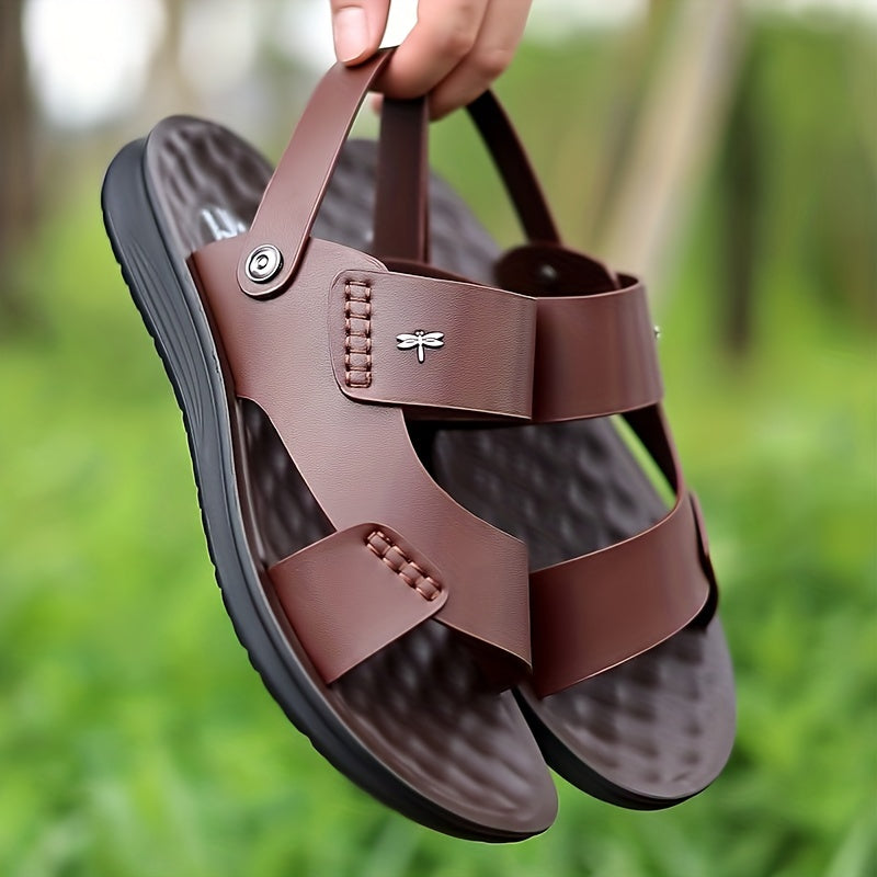 Men's Lightweight Open Toe Slip On Sandals Anti Skid Summer Beach Shoes