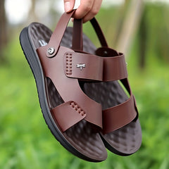 Men's Lightweight Open Toe Slip On Sandals Anti Skid Summer Beach Shoes