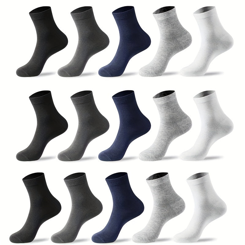 10 Pairs Teenagers Boys Casual Sports Socks Basketball Breathable Crew Socks