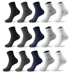 10 Pairs Teenagers Boys Casual Sports Socks Basketball Breathable Crew Socks