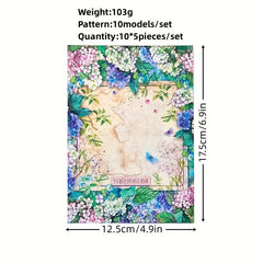 50-Sheet Double Sided Paper Set for DIY Decoration 4.9x6.9 Inches