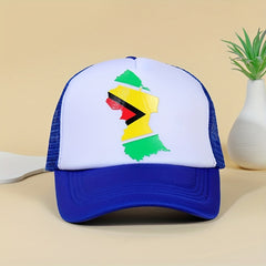 Hip Hop Printed Baseball Cap Unisex Mesh Trucker Hat Adjustable Sun Hats