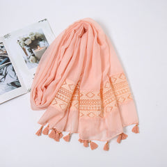 Lace Tassel Scarf for Women - Casual Cold Weather Scarves