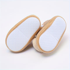 Baby Boys Cartoon Soft Warm Fleece Boots - Indoor Walking Shoes
