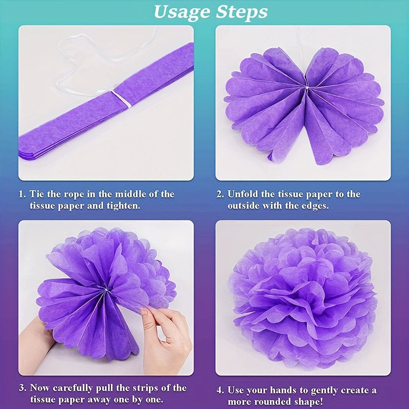 18pcs Party Decoration Paper Flower Balls and Lantern Set