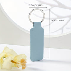 Vintage Car Keychain PU Leather Sublimation Blank Key Ring Pendant