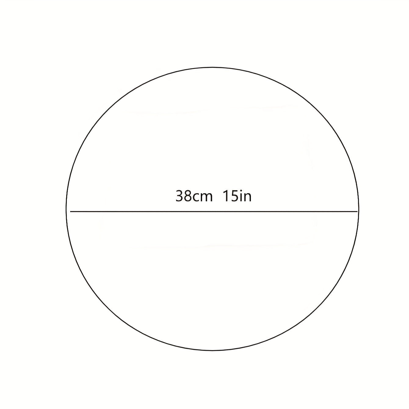 4pcs Gradient Round Table Placemats Nordic Style Table Decoration Mat