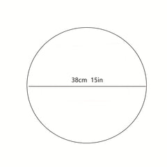 4pcs Gradient Round Table Placemats Nordic Style Table Decoration Mat