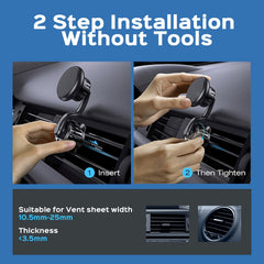 Magnetic Car Phone Holder Clip Mount Strong Magnetic Vent