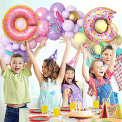 139pcs Pastel Donut Balloon Garland Arch Set Pink for Sweet Birthday Wedding