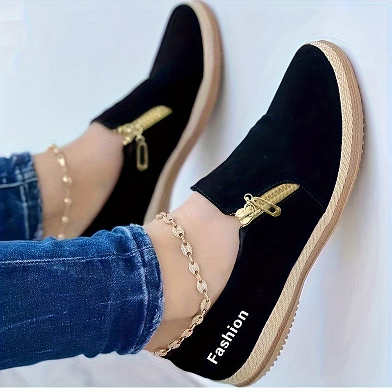 Women's Lightweight Flat Walking Shoes Comfortable Slip on Sport Shoes