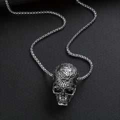 Skull Pendant Alloy Necklace for Girls Boys Teen