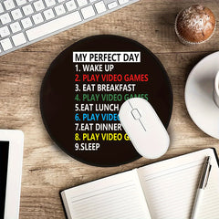 Hand Painted English Lettering Mouse Pad with Lock Edge