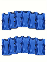 12pcs Athletic Scrimmage Training Vest Soccer Basketball Practice