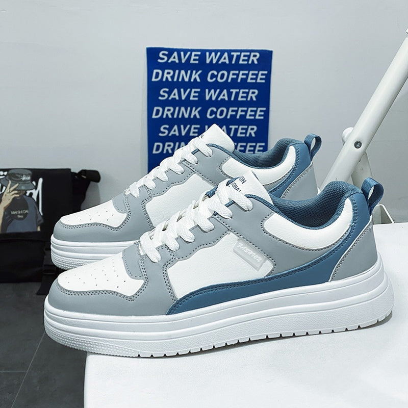 Men's Lace Up Platform Sneakers Skate Shoes
