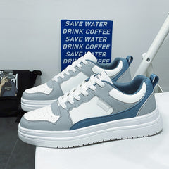 Men's Lace Up Platform Sneakers Skate Shoes
